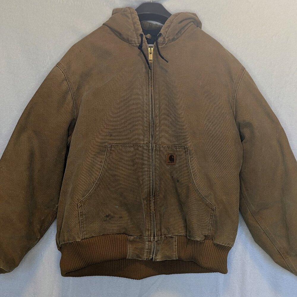 Carhartt	Insulated Active Jac J130 washed cotton duck jacket